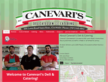 Tablet Screenshot of canevarisdeli.com